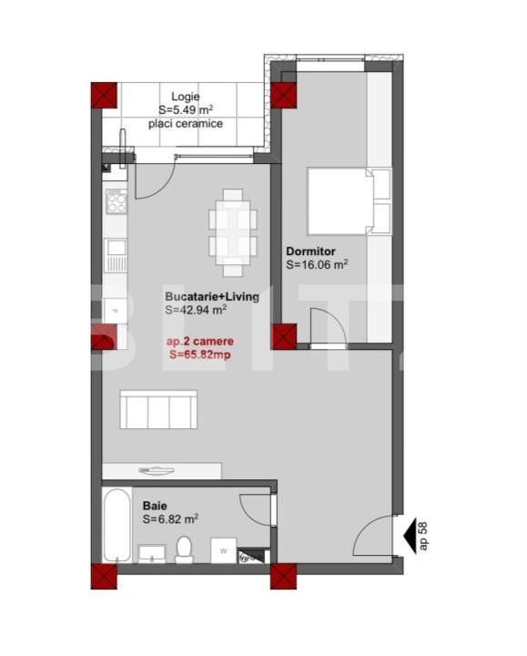 Apartament de vânzare 2 camere Central - 202174AV | BLITZ Cluj-Napoca | Poza14