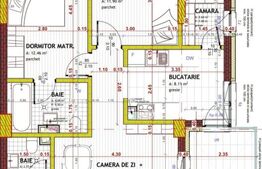 Apartament 3 camere, 64 mp, zona Tineretului