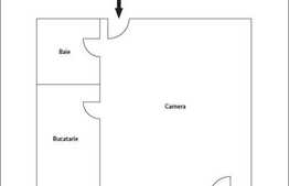 Vanzare apartament cu 1 camera la etaj intermediar