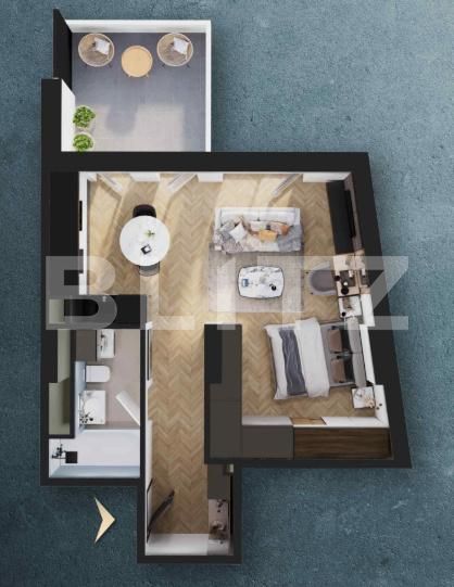 Garsonieră de vânzare Marasti - 203616AV | BLITZ Cluj-Napoca | Poza2