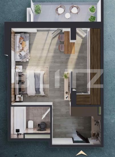 Garsonieră de vânzare Marasti - 203626AV | BLITZ Cluj-Napoca | Poza2