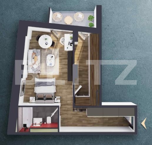 Garsonieră de vânzare Iris - 204060AV | BLITZ Cluj-Napoca | Poza2