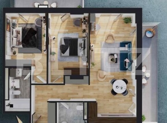 Apartament de vânzare 3 camere Iris - 204168AV | BLITZ Cluj-Napoca | Poza1