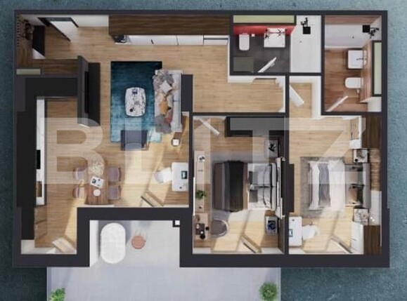 Apartament de vânzare 3 camere Iris - 204172AV | BLITZ Cluj-Napoca | Poza1
