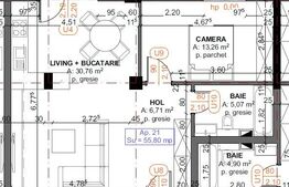 Apartament 2 camere, 55.80 mp, zona Iris, Comision 0