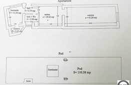 Apartament la casa/vila, zona ultracentrala. 86 mp plus 110 mp pod mansardabil!