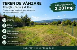 Teren de vânzare intravilan – zonă Popești, comuna Baciu