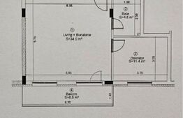 Apartament 2 camere, 50,2 mp utili, Balcon 8,8 mp, garaj, Zona Eroilor