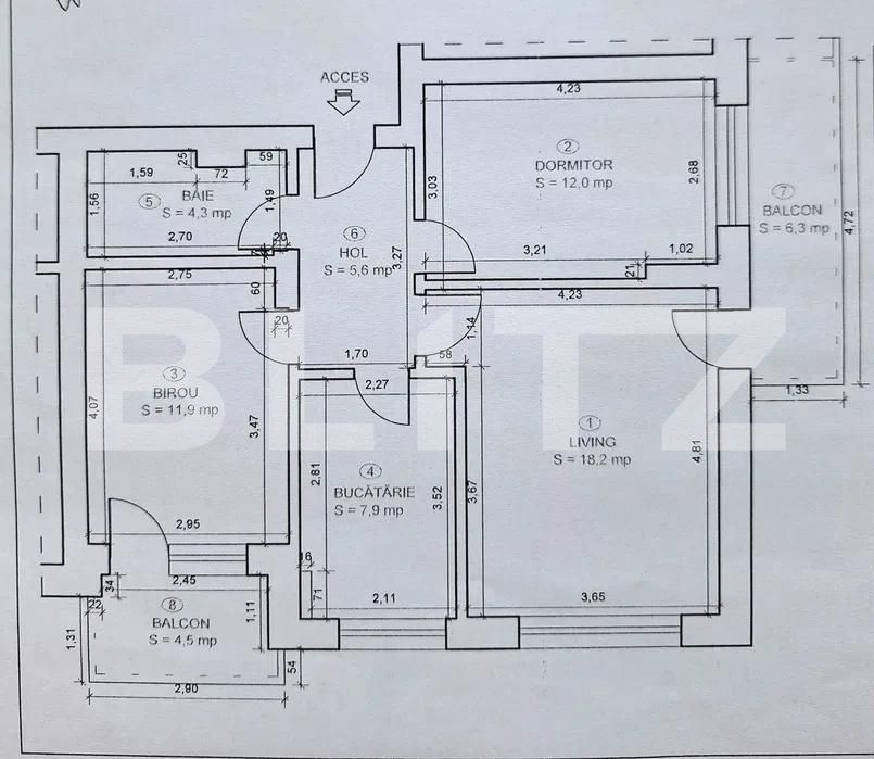 Apartament de vânzare 3 camere Rasnov - 206557AV | BLITZ Brașov | Poza8