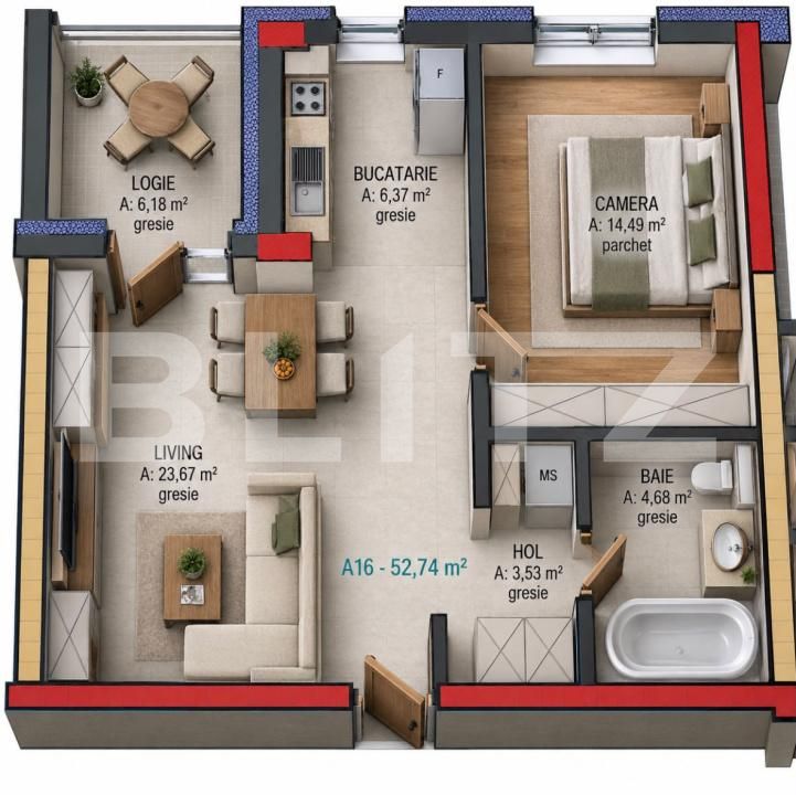 Apartament de vânzare 2 camere Iris - 207136AV | BLITZ Cluj-Napoca | Poza3