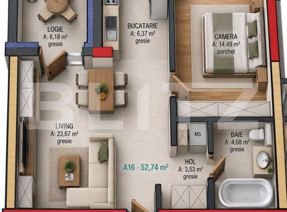 Apartament de vânzare 2 camere Iris - 207139AV | BLITZ Cluj-Napoca | Poza3