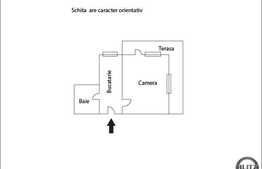 De vanzare 41 mp, o camera, zona Taietura Turcului. Semifinisat! Garaj inclus!