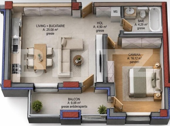 Apartament de vânzare 2 camere Iris - 207278AV | BLITZ Cluj-Napoca | Poza3
