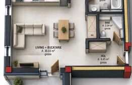 Apartament cu 3 camere, 72 mp, zona Terra Gardens, Comision 0