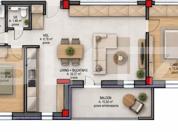 Apartament de vânzare 3 camere Iris - 207674AV | BLITZ Cluj-Napoca | Poza1