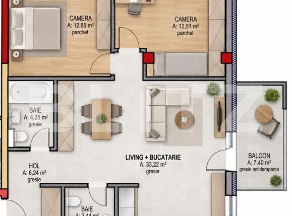 Apartament de vânzare 3 camere Iris - 207679AV | BLITZ Cluj-Napoca | Poza1