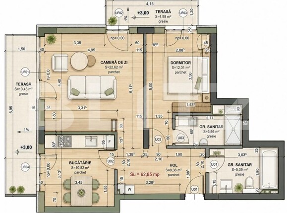 Apartament de vânzare 3 camere Iris - 207682AV | BLITZ Cluj-Napoca | Poza1