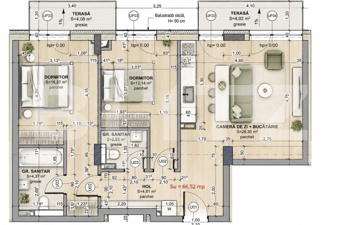Apartament de vânzare 3 camere Iris - 207688AV | BLITZ Cluj-Napoca | Poza2