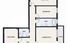 Apartament 3 camere, 89 mp, zona Borhanci