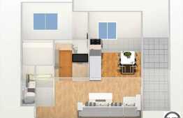 Apartament 2 camere, 52 mp si 18.35 mp TERASA! Posibilitate rate la constructor!