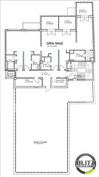 Spațiu birouri de închiriat Semicentral - 20915SIB | BLITZ Cluj-Napoca | Poza7