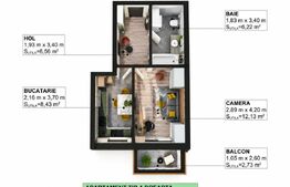 Garsonieră de vânzare Apahida - 209484AV | BLITZ Cluj-Napoca | Poza1