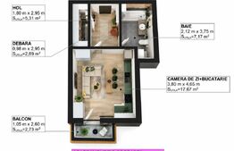 Garsonieră de vânzare Floreşti - 205329AV | BLITZ Cluj-Napoca | Poza1