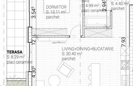 Apartament 2 camere, 52.90 mp, zona Marăști – Pod IRA