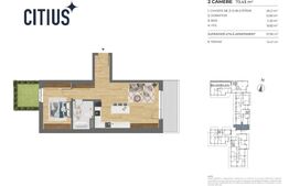 Apartament 2 camere, 57 mp, zona Dambul Rotund