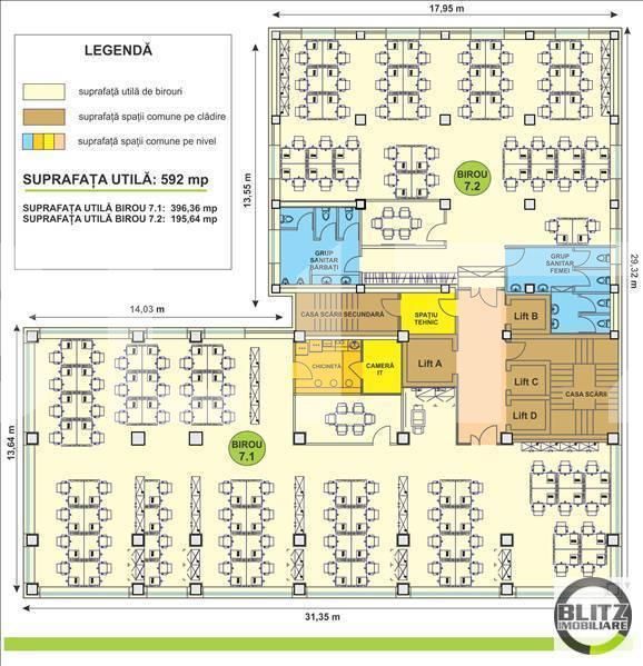 Spațiu birouri de închiriat Dambul Rotund - 21067SIB | BLITZ Cluj-Napoca | Poza13