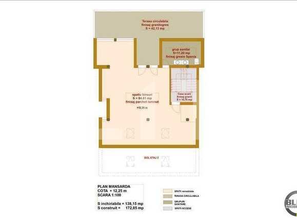 Spațiu birouri de închiriat Andrei Mureşanu - 21230SIB | BLITZ Cluj-Napoca | Poza6