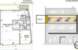 Cladire de birouri 650 mp, D+P+3E, acces din strada, parter pretabil comercial