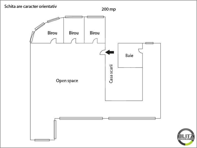 Spațiu birouri de închiriat Central - 21299SIB | BLITZ Cluj-Napoca | Poza1
