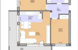 Apartament de vanzare cu 3 camere,  zona aerisita