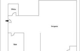 60 mp cu vitrina de 5 ml si acces din strada, finisat modern