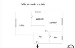 De vanzare apartament cu 2 camere, 48 mp, decomandat