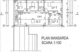 Spatiu 700 mp de inchiriat P+2E+M, imobil nou, 5 parcari, A.C, acces din strada