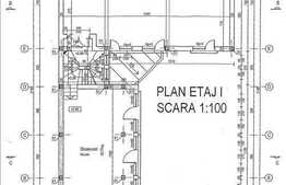 Spatiu 700 mp de inchiriat P+2E+M, imobil nou, 5 parcari, A.C, acces din strada
