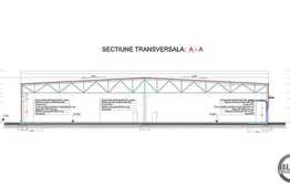 Hala de inchiriat 3900 mp, teren 1000 mp, acces tir, 30 locuri de parcare!