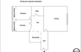 De vanzare apartament cu 3 camere, 63 mp utili, in imobil reabilitat termic
