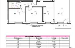 Vanzare 3 camere, 76.31 mp,  semifinisat, zona aerisita! Imobil NOU