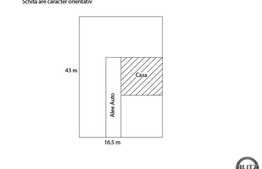 Vanzare teren cu casa demolabila, 709 mp, front de 16.5 ml, zona Gheorghe Doja