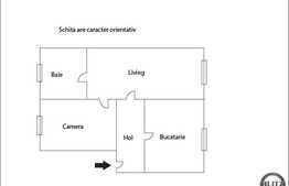 De vanzare apartament 49 mp utili, zona retrasa linistita