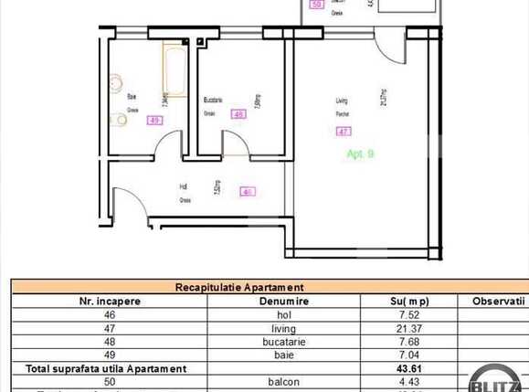 Garsonieră de vânzare Floreşti - 2265AV | BLITZ Cluj-Napoca | Poza3