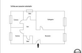 Apartament 3 camere, 65 mp utili, cu boxa la subsol, zona linistita