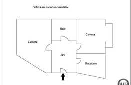 Apartament cu 2 camere, 53 mp, decomandat, zona Izlazului , cu boxa la subsol