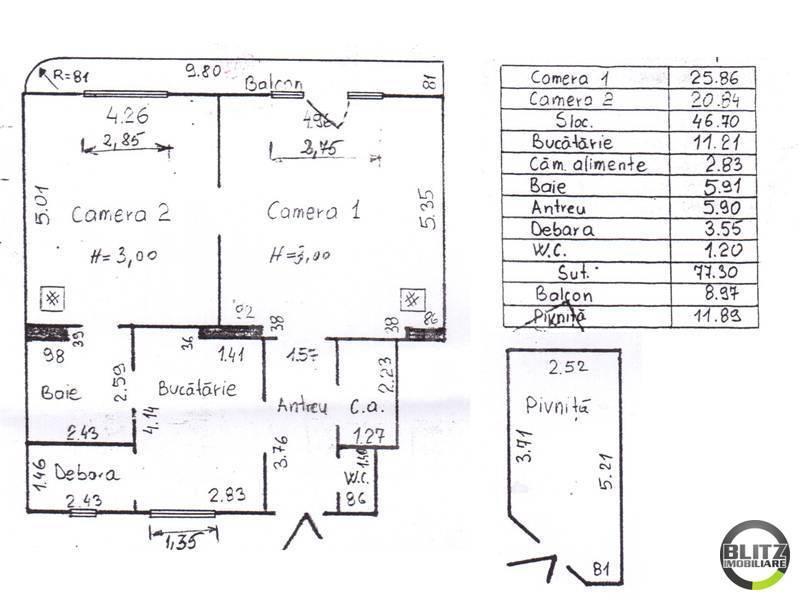 Apartament de vânzare 2 camere Central - 2274AV | BLITZ Cluj-Napoca | Poza1