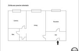 De vanzare 2 camere, orientare sudica, cu loc de parcare, zona Piata Abator