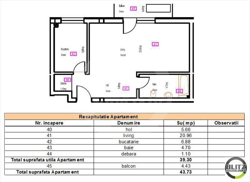 Garsonieră de vânzare Floreşti - 2276AV | BLITZ Cluj-Napoca | Poza1