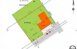 Teren cu 925 mp si front de 30 m in zona plina de verdeata